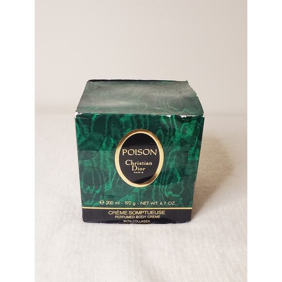 Vintage Poison By Christian Dior Creme Somptueuse With Collagen 6.7 Ounces New - Picture 1 of 10